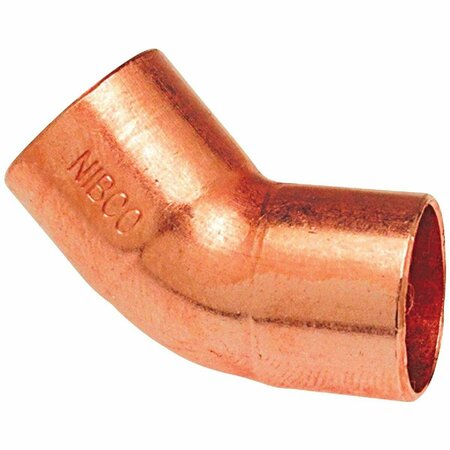 NIBCO 2 In. CxC 45 Deg. Copper Elbow 1/8 Bend W01345D